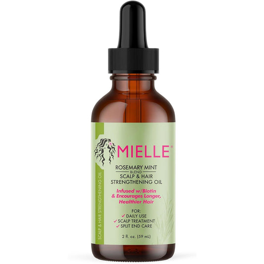 Mielle Organics Rosemary Mint Scalp & Hair Strengthening Oil for All Hair Types 2 Ounce - LyxButik