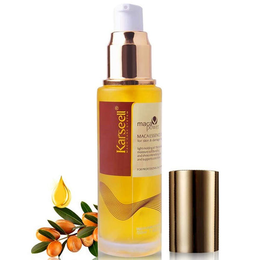 Moroccan Argan Oil for Hair Healing Cold Pressed Weightless Oil Hair Serum for Dry Damaged Hair 50ml - LyxButik