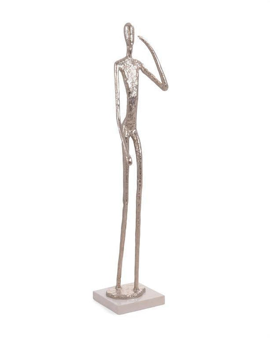 Nickel Figure One Sculpture - LyxButik