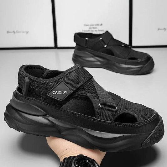 Sandálias casuais para homens, calçados esportivos Baotou, pai dirigindo sandálias, sandálias masculinas de praia, novo, verão, 2023 - LyxButik