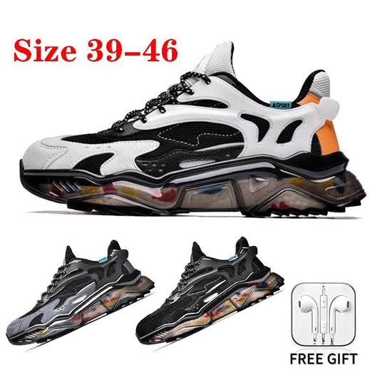 XIAOMI-Tênis de plataforma antiderrapante respirável masculino, sapatos casuais ao ar livre, calçados esportivos para pais, moda masculina, Youpin, tamanho 39-46, 2022 - LyxButik